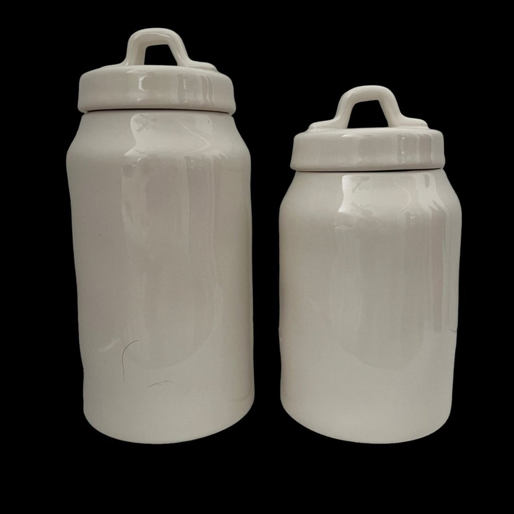 2017 Rae Dunn Artisan Collection Fat Jack Bewitching 2 pc Canister Set - Picture 4 of 14